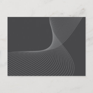 Elegant, chic, simple, modern graphic pattern art postcard
