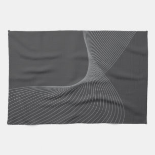 Elegant, chic, simple, modern graphic pattern art tea towel