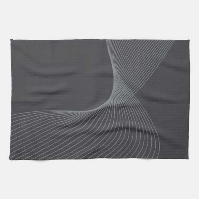 Elegant, chic, simple, modern graphic pattern art tea towel (Horizontal)