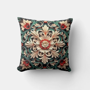 Elegant Chic Stylish Floral Luxury Colourful  Cushion