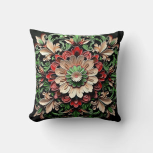 Elegant Chic Stylish Floral Luxury Colourful Cushion
