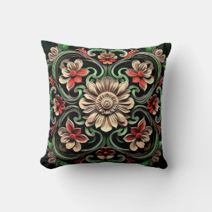Elegant Chic Stylish Floral Luxury Colourful Cushion