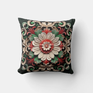 Elegant Chic Stylish Floral Luxury Colourful Cushion
