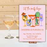 Elegant Chic tropical cocktail drink 40th birthday Invitation<br><div class="desc">Celebrate in style with this tropical cocktail birthday invitation featuring a chic summer party design with vibrant cocktail illustrations, citrus garnishes, and a trendy pink background. Perfect for a beach birthday celebration, luau party, or poolside cocktail gathering, this elegant island-inspired birthday invitation sets the tone for a fun and festive...</div>