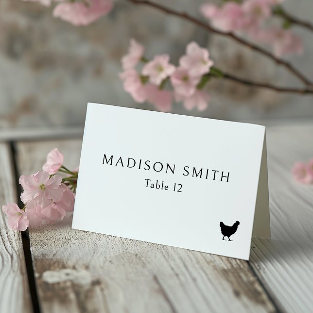 Elegant Chic Typography Wedding Menu Choice Icon Table Number (Creator Uploaded)