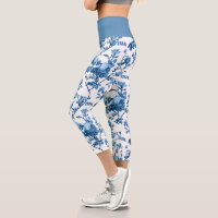 Elegant Chic Vintage Blue Rose Floral