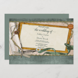 Elegant Chic Vintage Stylish Decorative Wedding Invitation