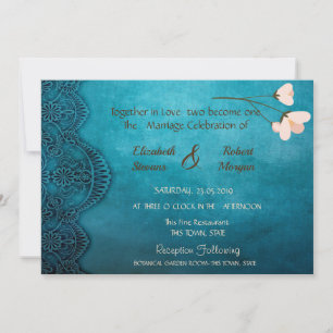 Elegant Chic Vintage  Wedding Invitation