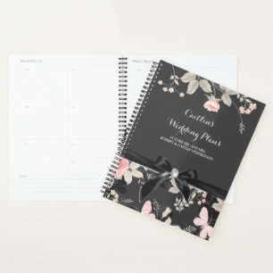 Elegant chic watercolor Floral and butterfly Planner