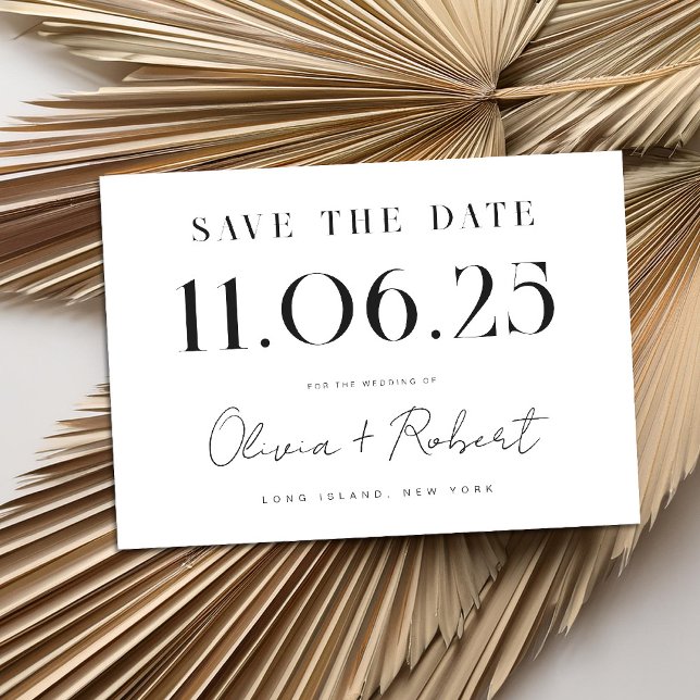 Elegant Chic Wedding Date Save The Date (Creator Uploaded)