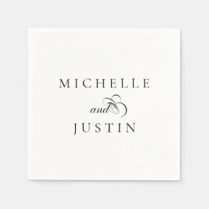 Elegant Chic Wedding Rehearsal Dinner Napkin