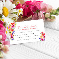 Elegant Chic Wild Flowers Script Date Night Ideas