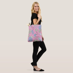 Elegant Chic Wildflower Pink Tote Bag