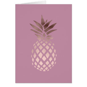 elegant chick clear rose gold tropical pineapple