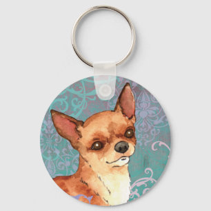 Elegant Chihuahua Key Ring