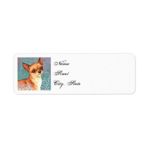 Elegant Chihuahua Return Address Label