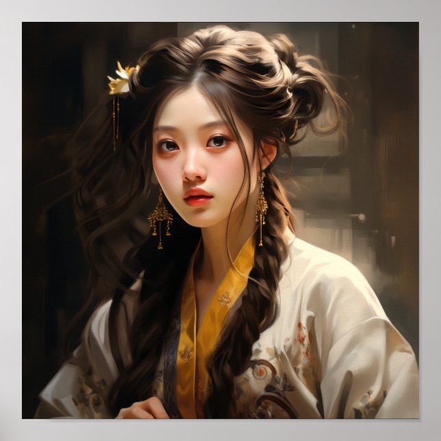 Elegant Chinese Classical Style Girl Poster for Ho (Front)