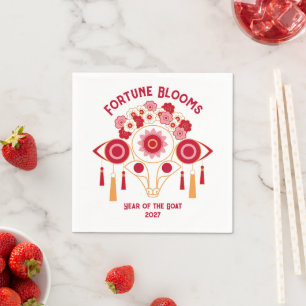 Elegant Chinese New Year 2027 Napkin