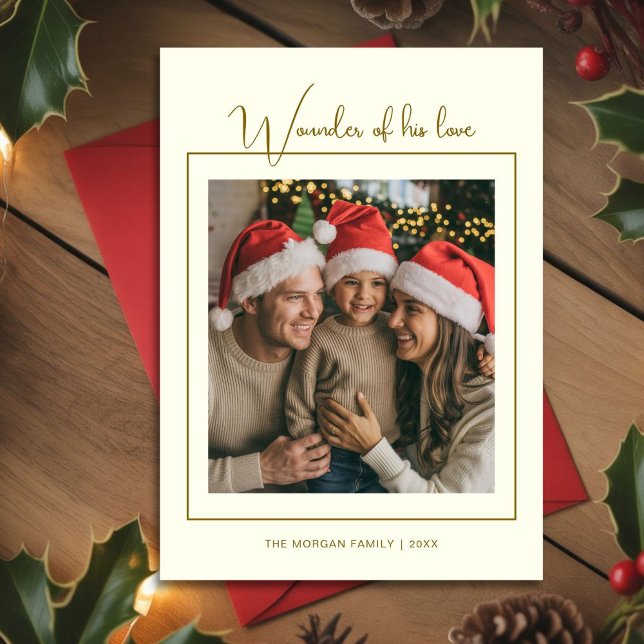 Elegant Christ-Centered Christmas Family Card (Creator Uploaded)