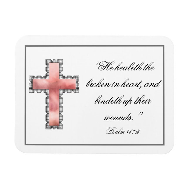 Elegant Christian Sympathy Bereavement Magnet (Horizontal)