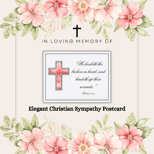 Elegant Christian Sympathy Postcard