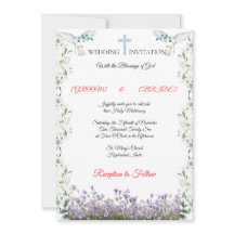Elegant Christian Wedding Invitation Template