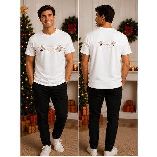 Elegant Christmas 2026 gold T-Shirt – Minimalist