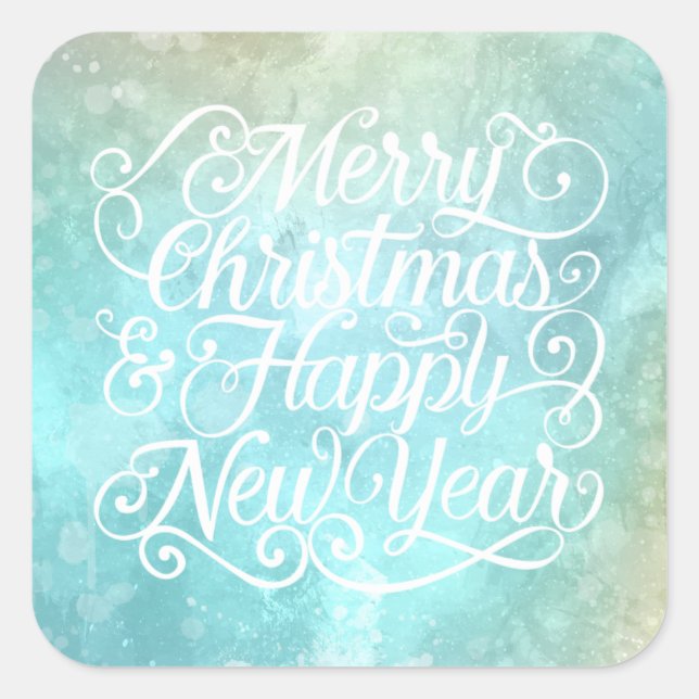 Elegant Christmas and New Year | Sticker Seal (Front)