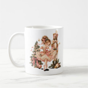 Elegant Christmas Ballerina & Nutcracker Coffee Mu Mug