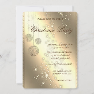 Elegant Christmas Balls,Christmas Party Invitation