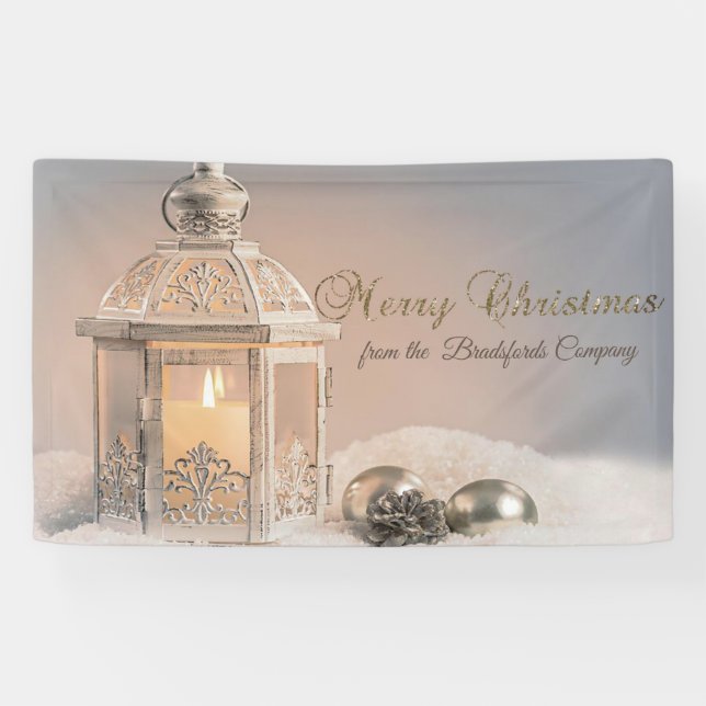 Elegant Christmas Balls,Lantern Banner (Horizontal)