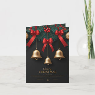 Elegant Christmas Bells Decor – Card