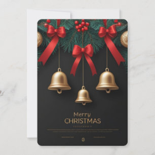 Elegant Christmas Bells Decor – Card