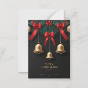 Elegant Christmas Bells Decor – Card