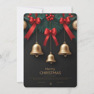 Elegant Christmas Bells Decor – Holiday Card