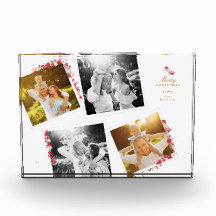 elegant christmas botanical collage photo frames