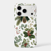 Elegant Christmas Botanical Pattern