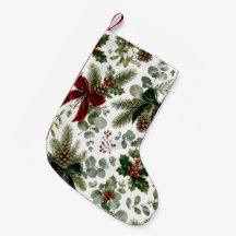 Elegant Christmas Botanical Pattern