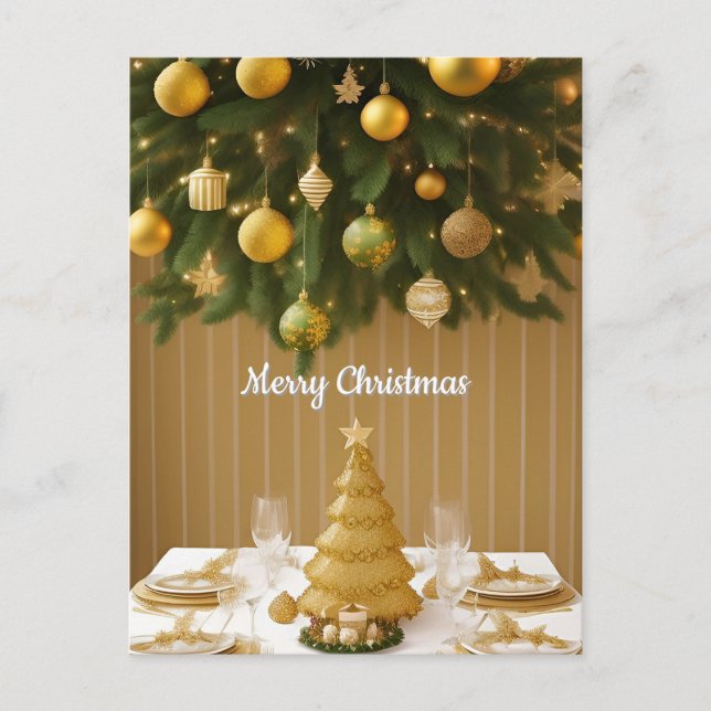 Elegant Christmas Card Design  (Front)