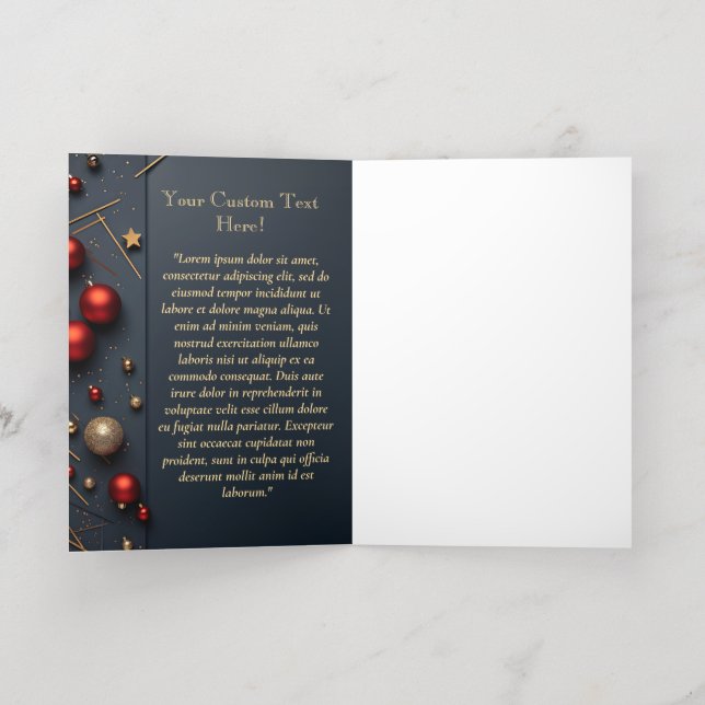 Elegant Christmas Card Series (Inside Laydown)