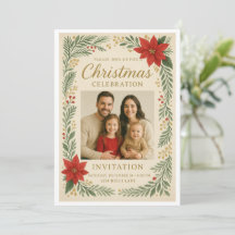 Elegant Christmas celebration Invitation 
