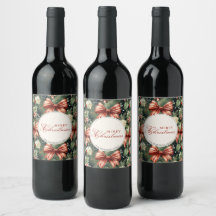 Elegant Christmas Cheer Candy Cane Bows Custom