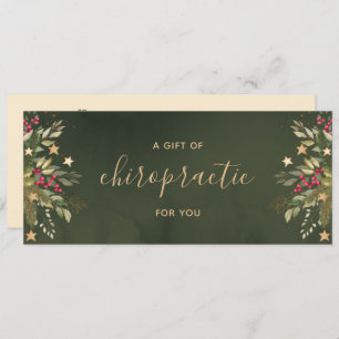 Elegant Christmas Chiropractic Gift Certificate