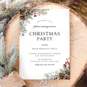 Elegant Christmas Corporate Party Invitation