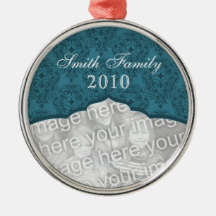 Elegant Christmas Damask Premium Ornament