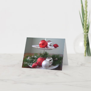 Elegant Christmas Decorations Holiday Card