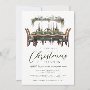 Elegant Christmas Dinner Corporate/Personal  Invitation