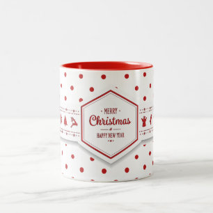 Elegant Christmas Dots Mug
