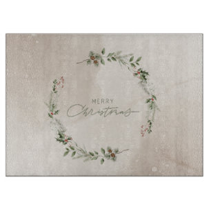 Elegant Christmas Entertaining serving tray Cutting Board