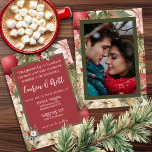 Elegant Christmas Eve Romantic Photo Wedding Invitation<br><div class="desc">Make your wedding unforgettable with our elegant Christmas Eve wedding invitations! Personalise your photo invites featuring charming pine branches and festive ornaments. Perfect for adding a touch of romance to your special day! Don’t let this opportunity slip away—give your guests a sneak peek of the magic to come. Click now...</div>